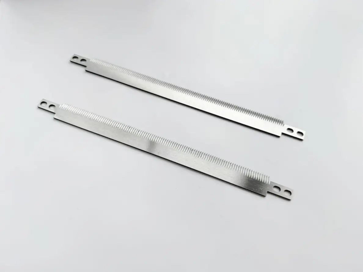 cuchillo dentado largo personalizado para máquinas industriales de embalaje cuchillo dentado largo personalizado para máquinas industriales de embalaje