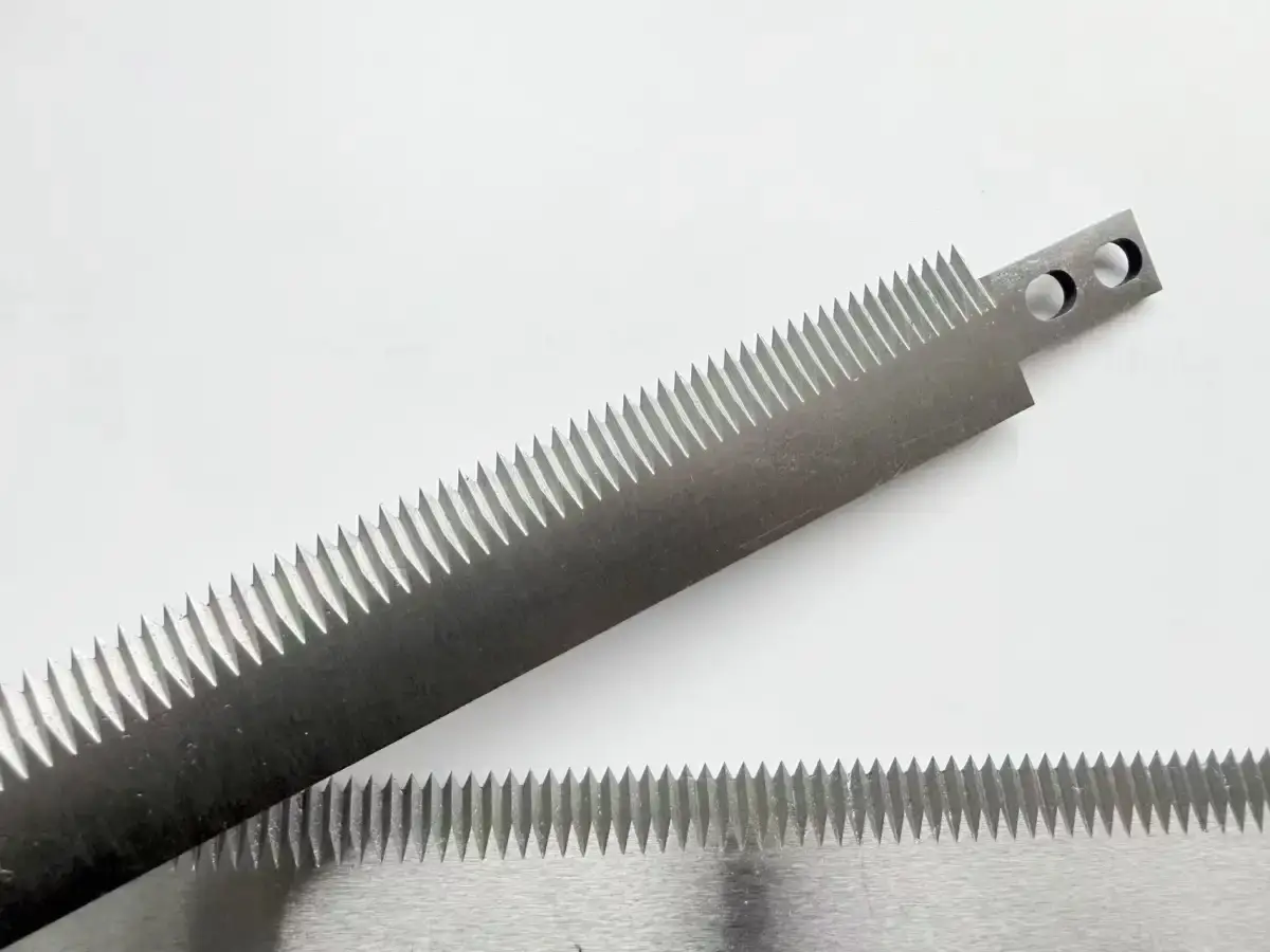 custom long serrated blade | industrial packaging machine toothed cutter custom long serrated blade | industrial packaging machine toothed cutter